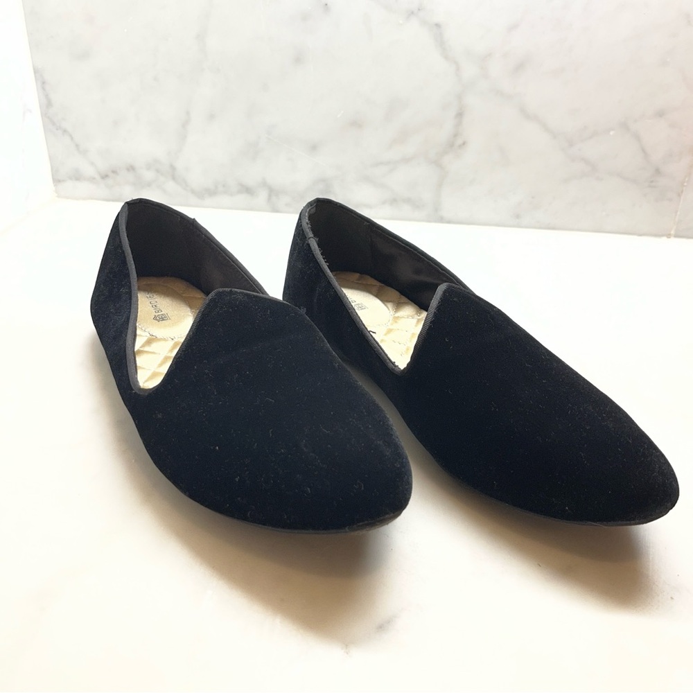 Birdies the Heron Classic Black Women's Velvet Flats size 8 - Picture 3 of 7